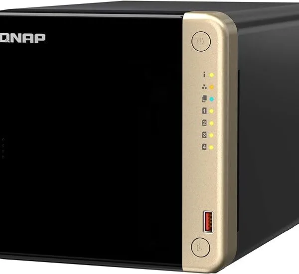QNAP TS-464-8G-US 4 Bay High-Performance Desktop NAS with Intel Celeron Quad-core Processor, M.2 PCIe Slots and Dual 2.5GbE (2.5G/1G/100M) Network Connectivity (Diskless)