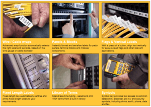 dymo rhino label usage table 653 1 - DYMO Rhino 5200 Industrial Label Maker Cary Case Kit