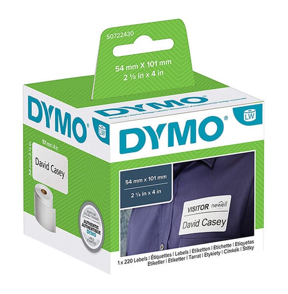 DYMO 99014 Shipping / Name Badge Labels 54x101mm (2 1/8 x 4 inch)