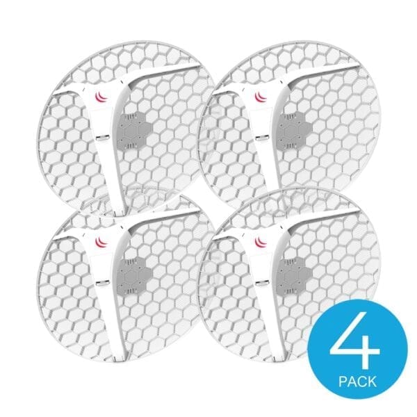 MIKROTIK LHG series LHG XL 5 ac 5 GHz CPE/Point-to-Point Integrated Antenna,4 pack