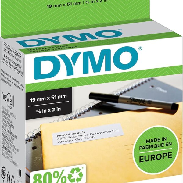 DYMO MULTI PURPOSE LABEL 19MMX51MM 500 LABELS WH