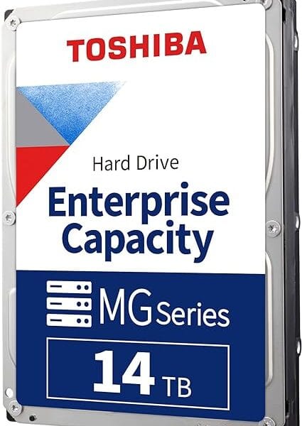 Toshiba MG Series Enterprise 14TB 3.5’’ SATA 6Gbit/s Internal HDD 7200RPM 550TB/year 24/7 Operation. MG07ACA14TE