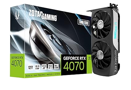 81zkhxevGsL._SX425_ - ZOTAC Gaming GeForce RTX 4070 Twin Edge DLSS 3 12GB GDDR6X 192-bit 21 Gbps PCIE 4.0 Compact Gaming Graphics Card