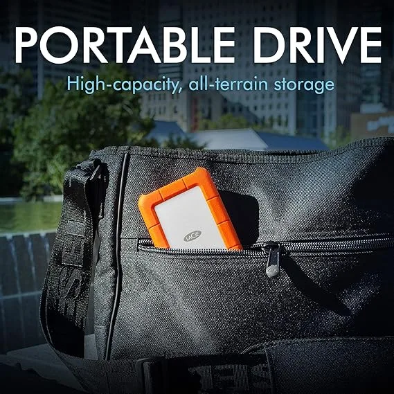 LaCie Rugged 1 TB USB 3.0 Mini Disk Portable Hard Drive 301558