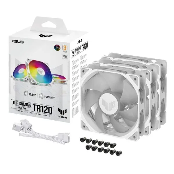 Asus TUF Gaming TR120 120mm ARGB Case Fan White