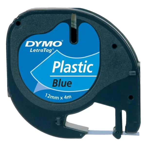 DYMO LETRA TAG TAPE 12MMX4M PLASTIC BLUE-DYS0721650