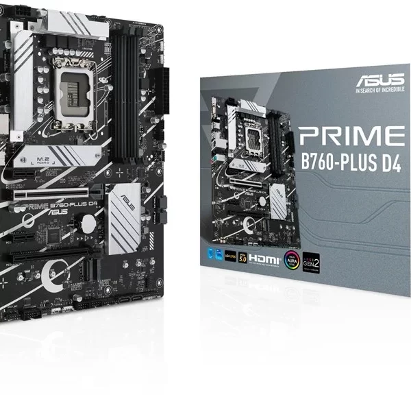 ASUS Prime B760-PLUS D4 ATX Motherboard for Intel LGA1700 CPUs