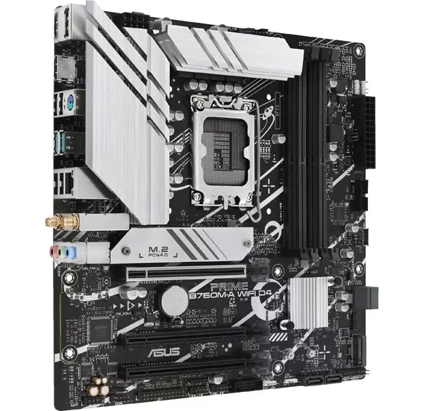 ASUS Prime B760M-A WiFi D4 mATX Motherboard for Intel LGA1700 CPUs