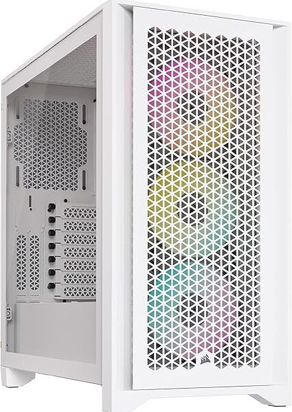 CORSAIR ICUE 4000D RGB AIRFLOW MID-TOWER, TRUE WHITE