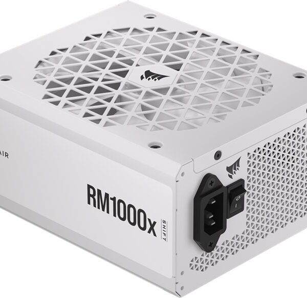 CORSAIR PSU RMX SHIFT WHITE SERIES, RM1000X SHIFT WHITE, 850 WATT, 80 PLUS GOLD CERTIFIED, FULLY MODULAR POWER SUPPLY