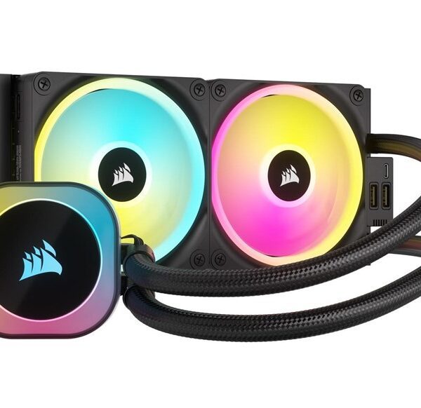 CORSAIR ICUE LINK H100I RGB AIO, 240MM RADIATOR, LIQUID CPU COOLER