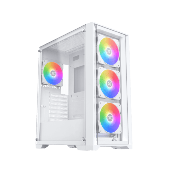 XIGMATEK CASE QUANTUM ARCTIC(WH, EATX, U3X1 & U2X2, FRONT