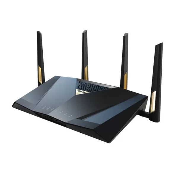 ASUS RT-BE88U Dual-band WiFi 7 AiMesh Extendable Performance Router, 4K-QAM, MLO, Dual 10G ports, SFP+, Four 2.5G ports, Four 1G ports, 34G WAN/LAN capacity, Subscription-free network security, VPNs
