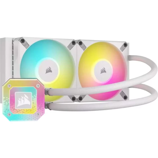 CORSAIR LIQUID CPU COOLER ICUE H100I ELITE CAPELLIX XT WHITE