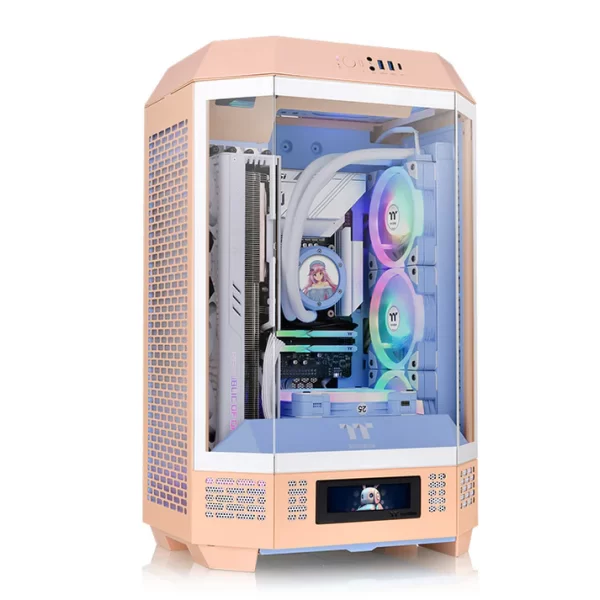 GAMING DESKTOP COMPUTER -   THERMALTAKE  300 MICRO TOWER CHASSIS PEACH- INTEL I5 13400F-32GB DDR4-RTX4060-1TB NVME-850 POWER-L360 COOLER