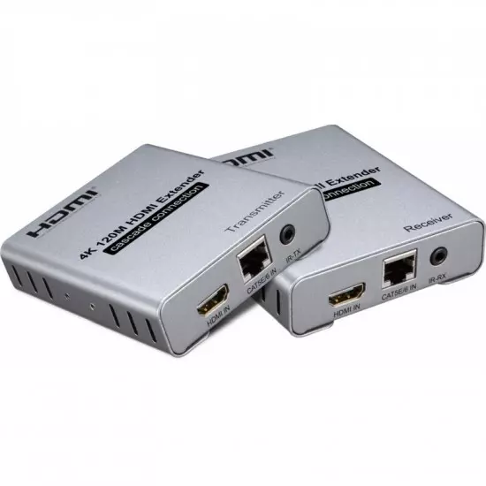 HDMI EXTENDER VIA CAT5/CAT6 CABLE 120MTRS - 4K