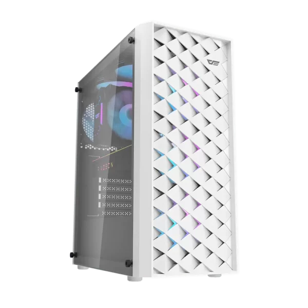 Darkflash DK351 Tempered Glass ATX Case with 4 ARGB Fans Pre Installed