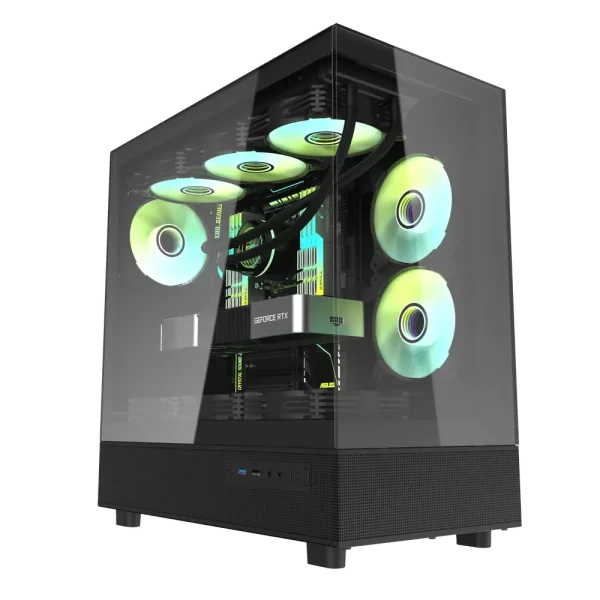 DarkFlash  DPX90 Glass ATX case with 3 ARGB fans Pre-installed