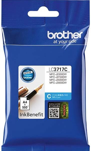Brother Genuine Lc3717C High Yield Cyan Printer Ink Cartridge