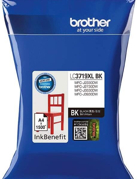 Brother Genuine Lc3719XLbk Super High Yield Black Printer Ink Cartridge