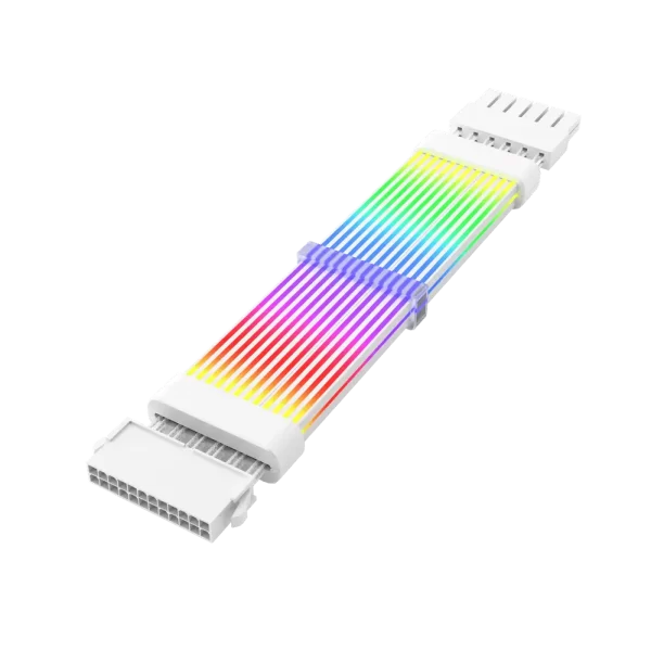 DARKFLASH LG-01 24PIN ARGB Power Supply Extension Light glow Cable white| LG01-WHITE