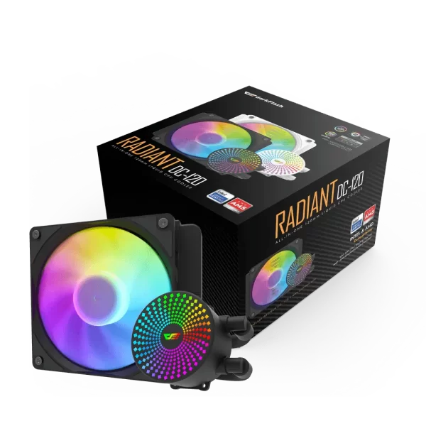 DARKFLASH Radiant DC 120 ARGB Liquid CPU Cooler | DC120-BLACK