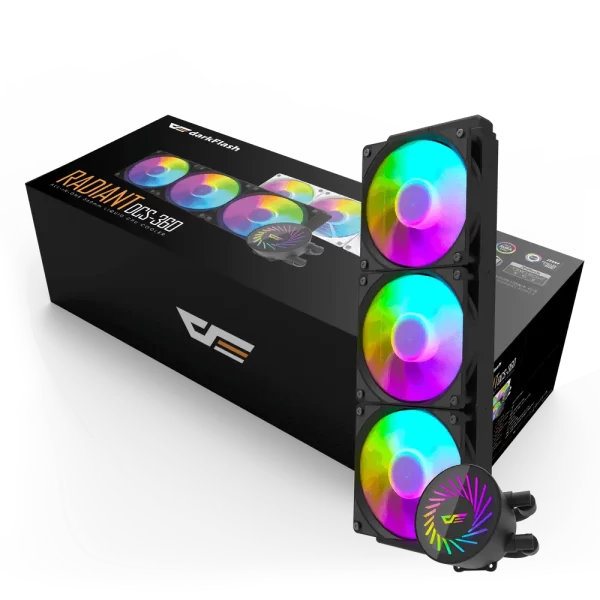 DARKFLASH Radiant DCS 360 Liquid CPU Cooler |  DCS360-BLACK
