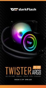 DX 120 - DARKFLASH Twister DX120 Liquid CPU Cooler | DX120-BLACK