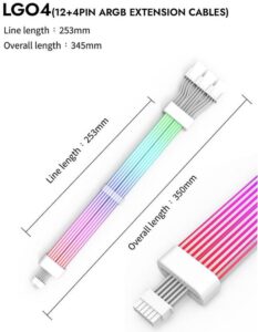 LG04 WHITE 5 1 - DARKFLASH LG04 ARGB POWER EXTENTION CABLE | LG04-WHITE