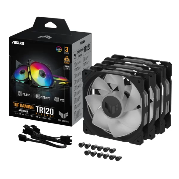 ASUS TUF GAMING TR120 FAN ARGB REVERSE BLACK 3IN1
