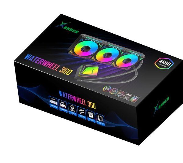 XANDER LIQUID COOLER WATERWHEEL 360 BLACK