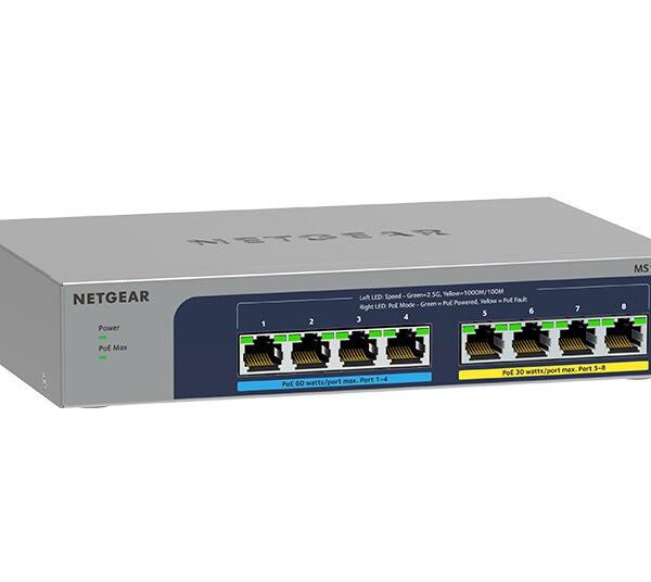 Netgear MS108UP-100UKS Unmanaged 2.5G Ethernet Switch