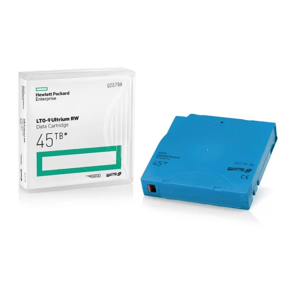 HPE LTO-9 Ultrium 18TB/45TB Tape cartridge for use in LTO-9 Tape drives | Q2079A