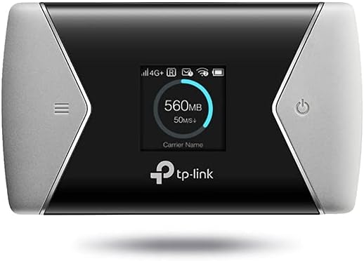 TP-Link M7650 4G+ MiFi, Portable Travel Wi-Fi, SD Card Slot, Unlocked LTE-Advanced Cat11 Mobile Wi-Fi Hotspot, Caravan Wi-Fi