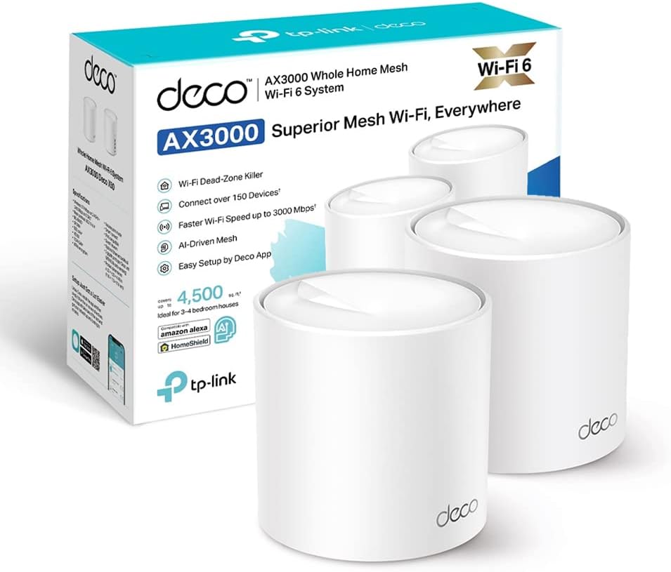 51ciqUOBlVL._AC_SL1000_ 51ciqUOBlVL. AC SL1000 - TP-Link Whole Home Mesh WiFi 6 System Deco X50 (2pack)