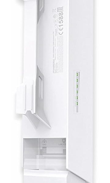 TP-Link CPE210 2.4GHz 300Mbps Wi-Fi Outdoor CPE, Dual-Polarized 9dBi Directional MIMO Antenna, Point-to-Multi-Point Connections, [White]