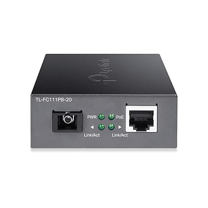 TP-Link TL-FC111PB-20 | 10/100 Mbps WDM SFP to RJ45 Fiber to Ethernet Media Converter