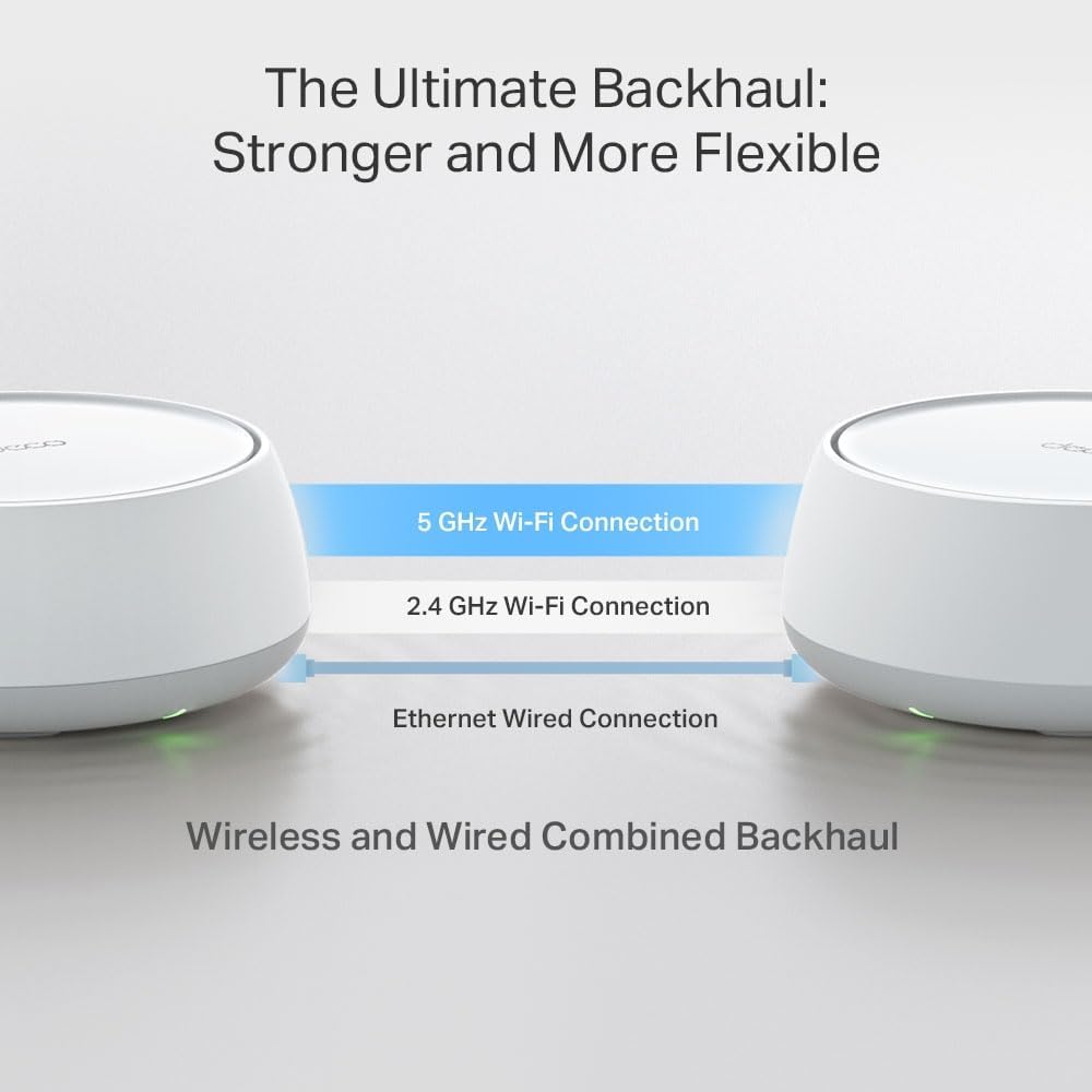 51rZkumh4HL. AC SL1000 - TP-LINK Deco BE25 BE3600 Whole Home Mesh WiFi 7 - (1-pack)