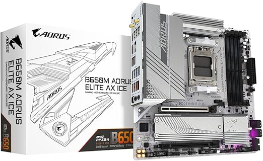 Gigabyte B650M AORUS ELITE AX ICE Motherboard