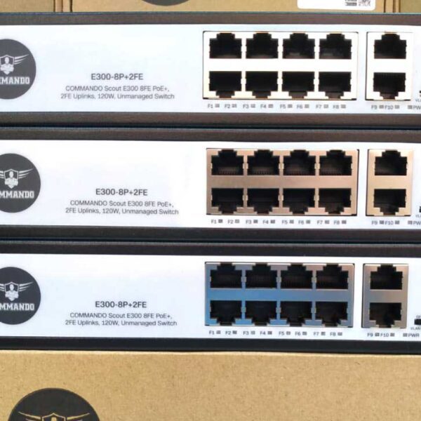 COMMANDO E300-8P+2FE UNMANAGED POE SWITCH | CMD-E300-8P+2FE