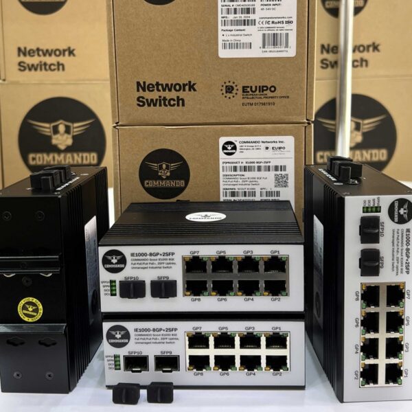 COMMANDO IE1000-8GP+2SFP UNMANAGED POE SWITCH | CMD-IE1000-8GP+2SFP