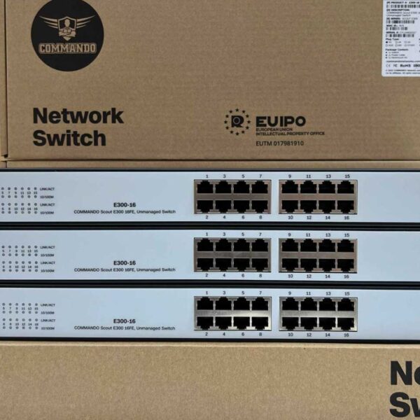 COMMANDO E300-16 UNMANAGED SWITCH | CMD-E300-16