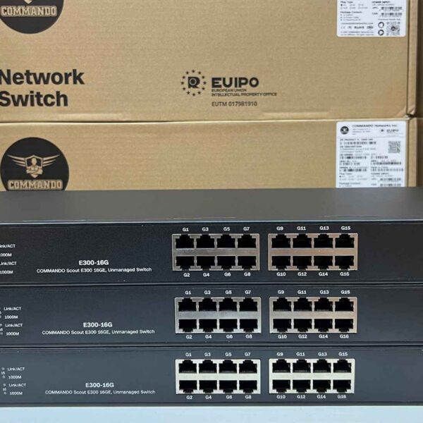 COMMANDO E300-16G UNMANAGED SWITCH | CMD-E300-16G