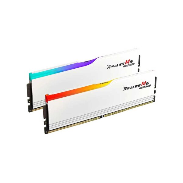 GSkill Ripjaws M5 Neo RGB 32Gb (16Gbx2) DDR5 6000Mhz Desktop Ram Matte White (F5-6000J3648D16GX2-RM5NRW)