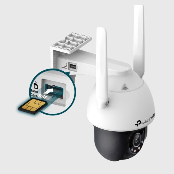 TP-Link VIGI C540-4G(4mm) 4MP Outdoor Full-Color 4G Pan Tilt Network Security Camera