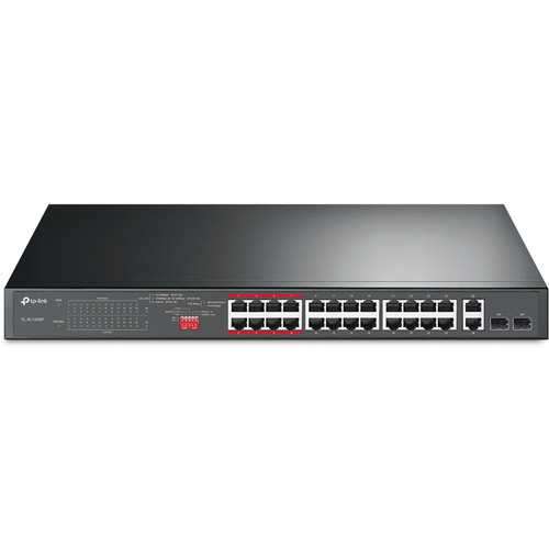 tp link tl sl1226p 24 port 10 100mbps 2 port 1589811684 1561973 - TP-Link 24-Port 10/100 Mbps + 2-Port Gigabit Rackmount Switch with 24-Port PoE+