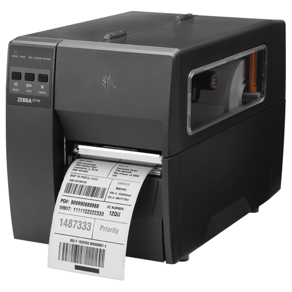 ZEBRA ZT111 203dpi 4″Inch Industrial Barcode Printer USB,ETH | ZT11142-T0E000FZ