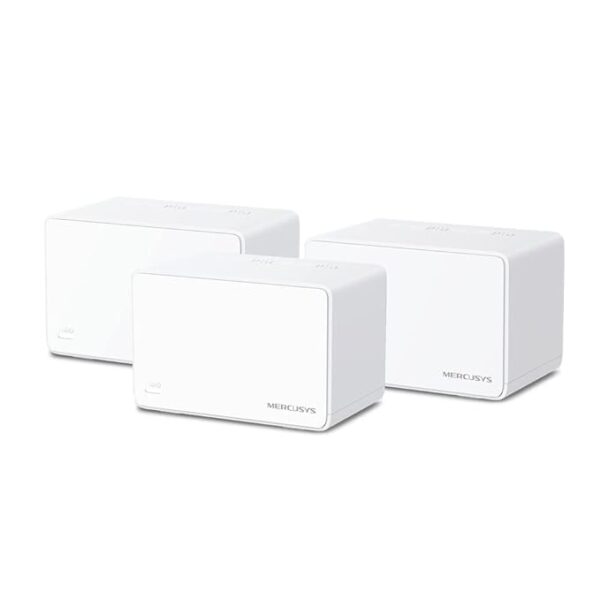 MERCUSYS Halo H80X Ax3000 Whole Home Mesh Wi-Fi 6 System|3000 Mbps Dual Band Wireless Gigabit Router|Seamless Roaming|Coverage Upto 7,000 Ft² (650 M²)|Pack of 3,White