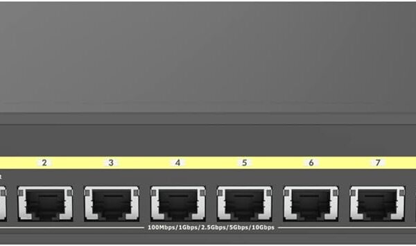 EnGenius Cloud 10 Gigabit ECS5512FP 8-Port PoE++ Switch with 420W Budget, 4 SFP+ Uplink Ports