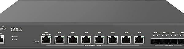 EnGenius Cloud (ECS2512FP) | Multi-Gigabit 2.5G 8-Port PoE++ Switch ｜ 4 SFP+ Uplink Ports